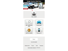Tablet Screenshot of dodgecountryusedcars.com